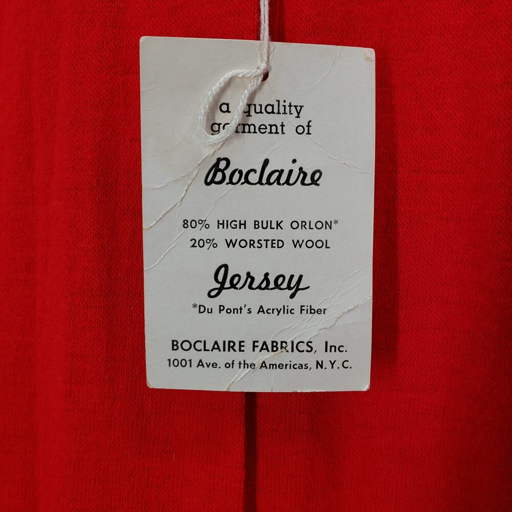 Vintage Fashioned By Hobert Women's Red Wool Blen… - image 8